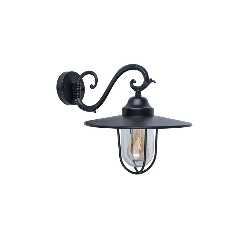 Lutec Lucy Outdoor Black Wall Light 5291401012