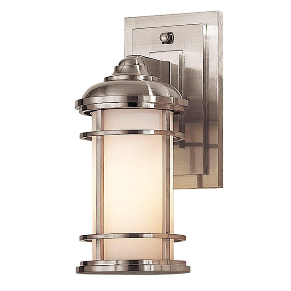 Feiss Lighthouse 1 Lt Small Outdoor Wall Lantern Brushed Steel