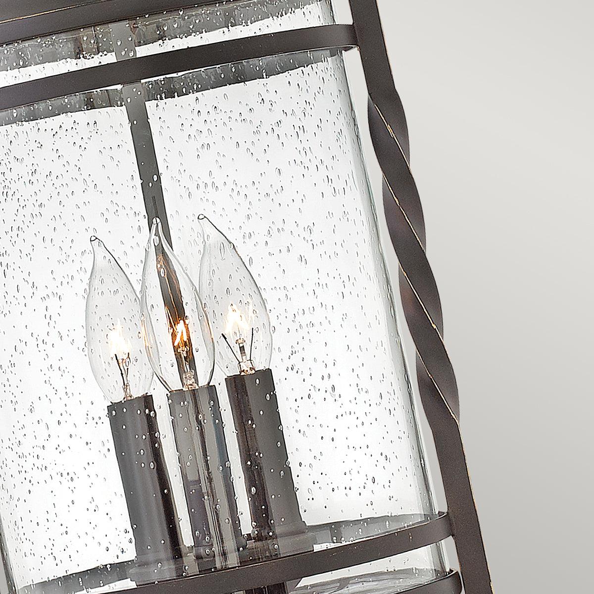 Hinkley Casa 3 Light Black Outdoor Ceiling Chain Lantern
