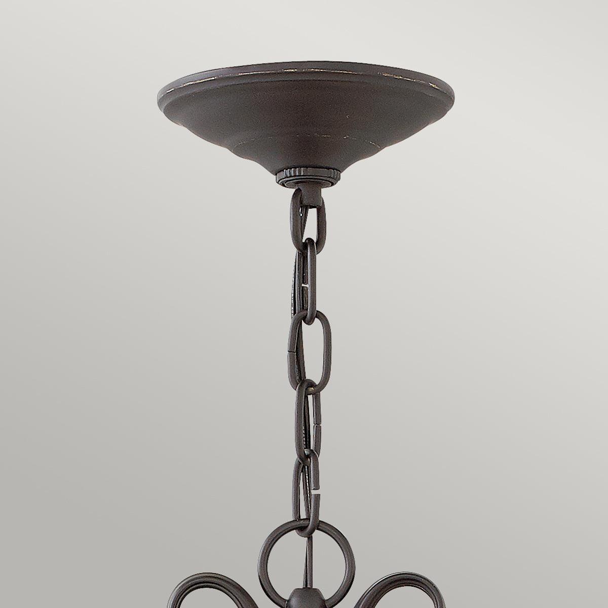 Hinkley Casa 3 Light Black Outdoor Ceiling Chain Lantern