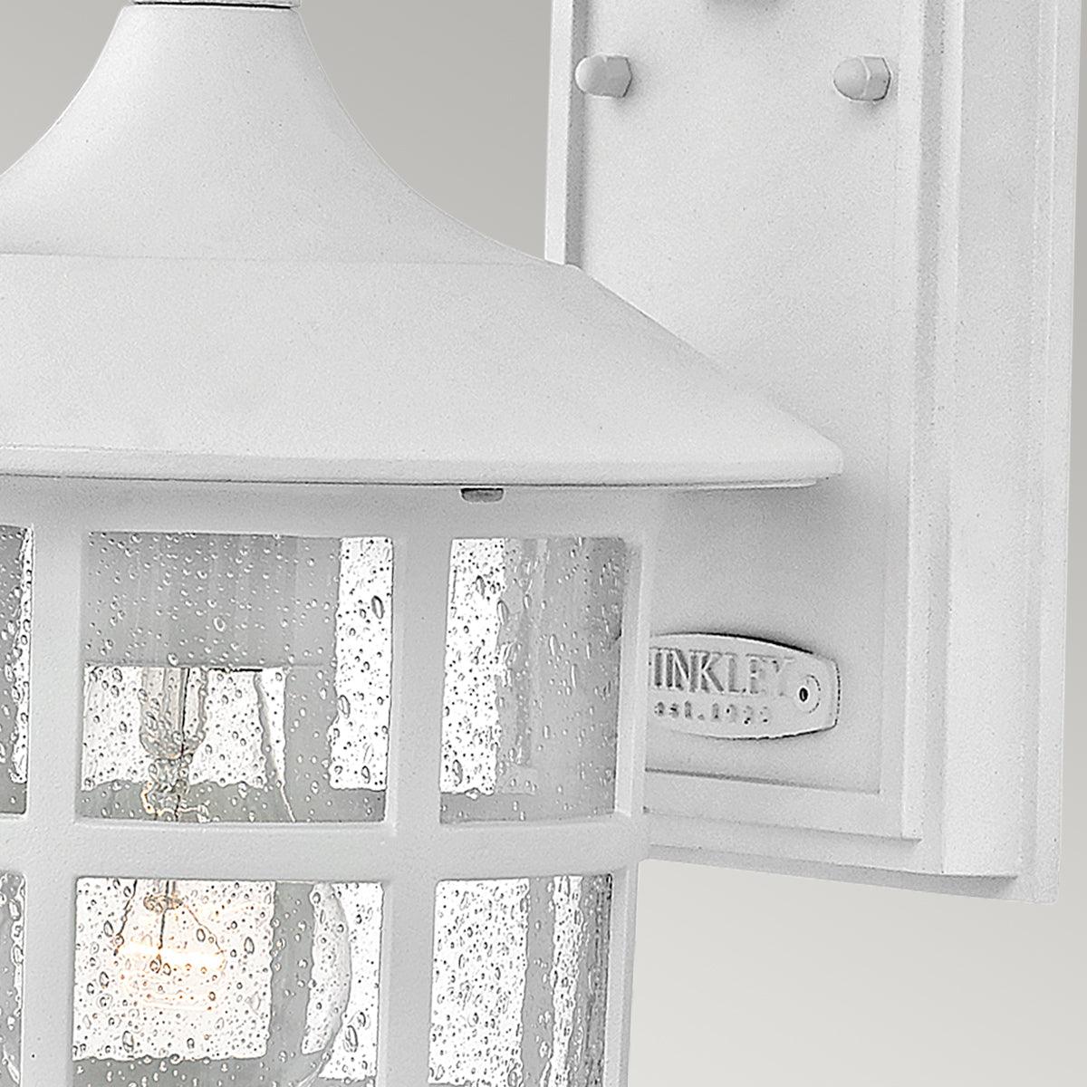 Hinkley Freeport 1lt Medium White Outdoor Wall Light