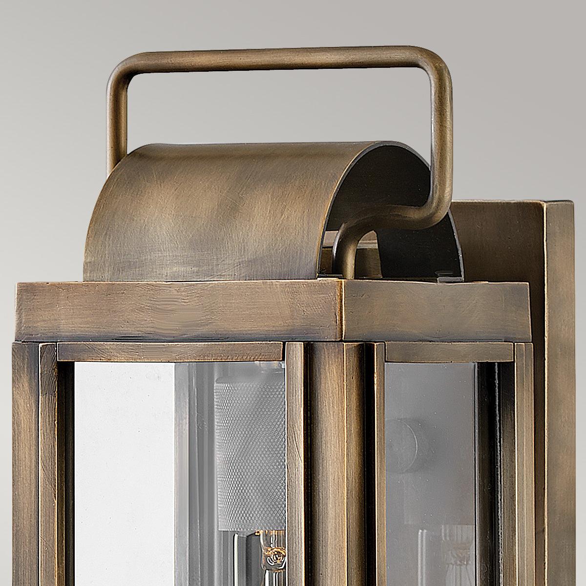 Hinkley Sag Harbor 1 Light Small Bronze Outdoor Wall Lantern Close Up Image