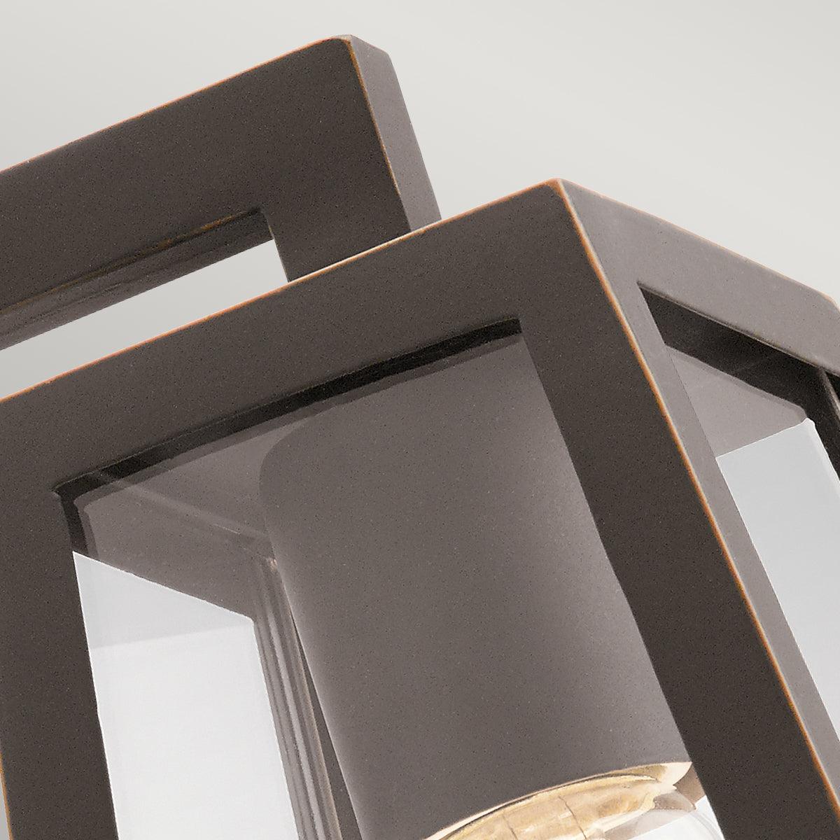 Kichler Delison 1 Light Bronze Small Outdoor Wall Lantern Close Up Image