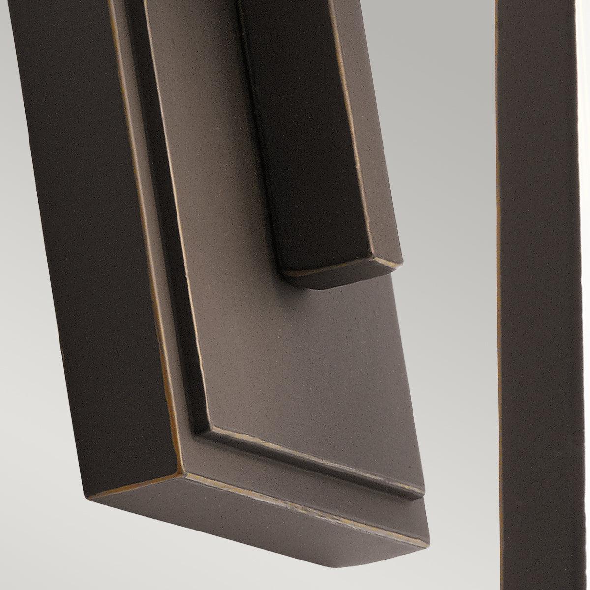 Kichler Delison 1 Light Bronze Small Outdoor Wall Lantern Wide Living Room Image