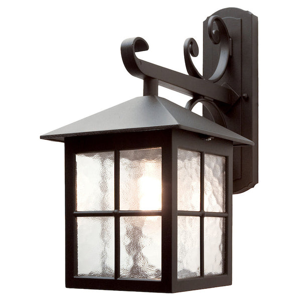 Elstead Winchester Black Finish Outdoor Large Wall Lantern