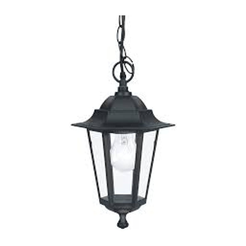 Eglo Laterna 4 Black Finish Outdoor Pendant Light 22471 by Eglo Outdoor Lighting