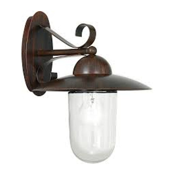Eglo Milton Antique Brown Finish Outdoor Wall Light 83589 by Eglo Outdoor Lighting