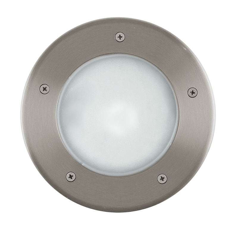 Eglo Riga 3 Stainless Steel Finish Outdoor Recessed Ground Light 86189 by Eglo Outdoor Lighting
