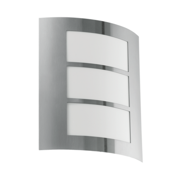 Eglo City Stainless Steel Finish Outdoor Wall Light 88139 by Eglo Outdoor Lighting
