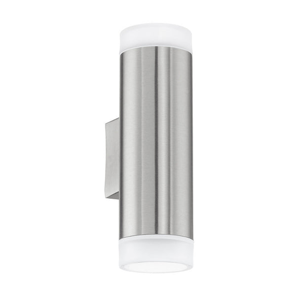 Eglo Riga Stainless Steel Finish Outdoor 2 Light LED Wall Light 92736 by Eglo Outdoor Lighting