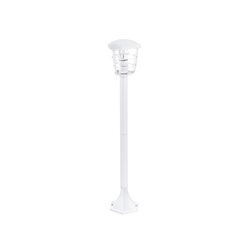 Eglo Aloria White Finish Outdoor Pillar Light 93404 by Eglo Outdoor Lighting