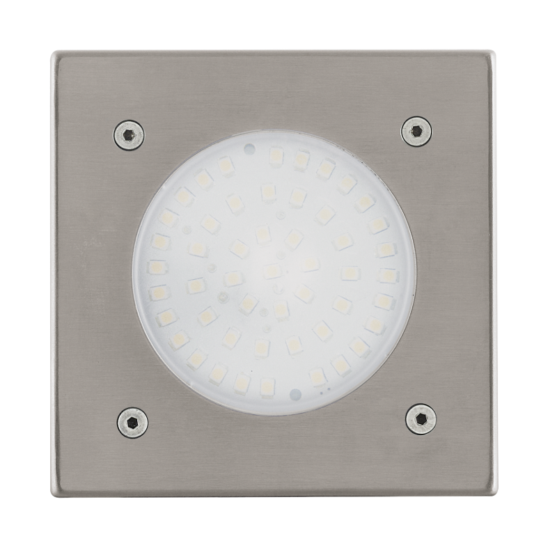 Eglo Lamedo Stainless Steel Finish Outdoor LED Recessed Ground Light 93481 by Eglo Outdoor Lighting