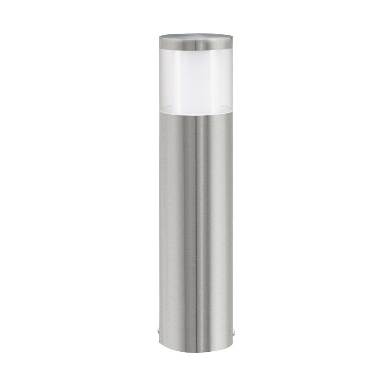 Eglo Basalgo 1 Stainless Steel Finish Outdoor LED Pedestal Light 94278 by Eglo Outdoor Lighting