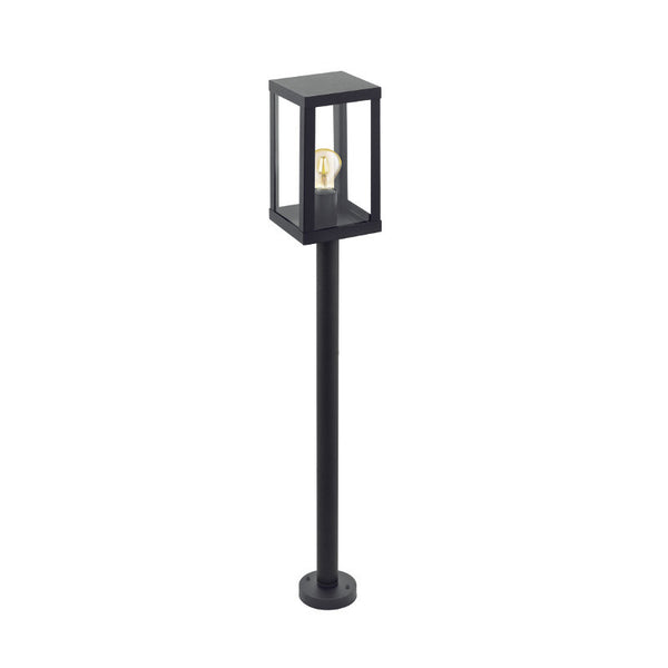 Eglo Alamonte Black Finish Outdoor Pillar Light 94833 by Eglo Outdoor Lighting