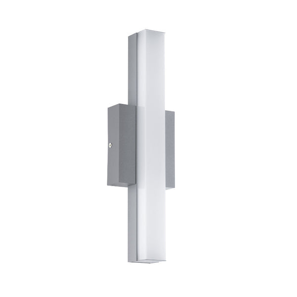 Eglo Acate Silver Finish Outdoor LED Wall Light 94845 by Eglo Outdoor Lighting