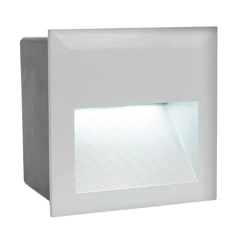 Eglo Zimba-LED Silver Finish Outdoor Recessed Wall Light 95235 by Eglo Outdoor Lighting