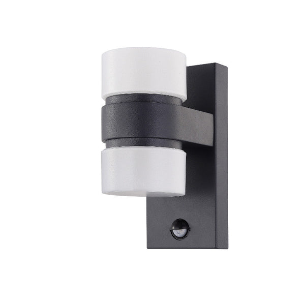 Eglo Atollari Anthracite Finish Outdoor 2 Light LED Wall Light 96276 by Eglo Outdoor Lighting