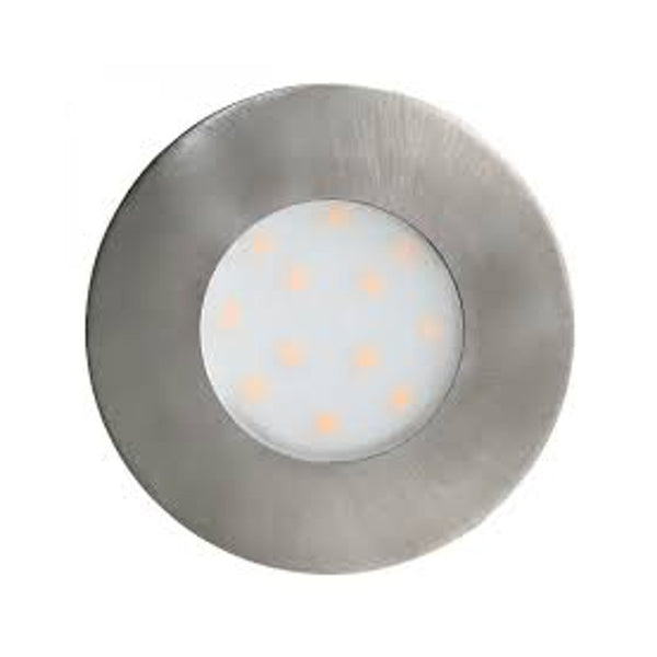 Eglo Pineda-IP Satin Nickel Finish Outdoor LED Recessed Ceiling Light 96415 by Eglo Outdoor Lighting