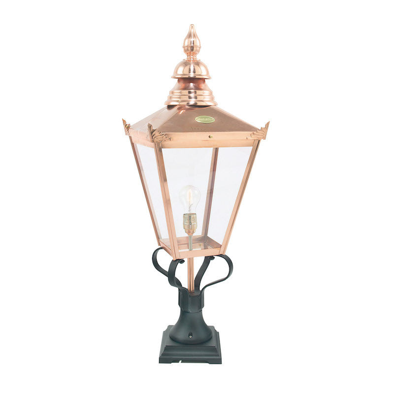 Elstead Chelsea Copper Outdoor Pedestal Lantern