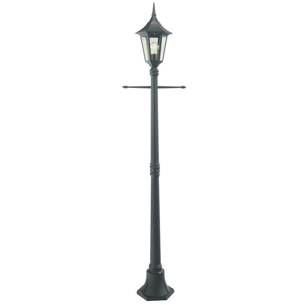 Elstead Rimini Black Finish Outdoor Lamp Post