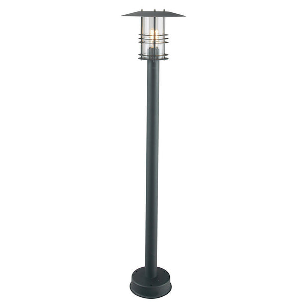 Elstead Stockholm Black Outdoor  Pillar Lantern