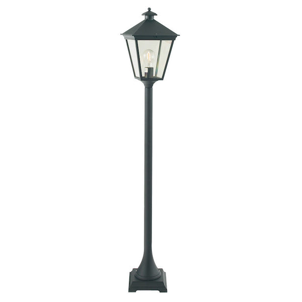 Elstead Turin Black Finish Outdoor Pillar Lantern