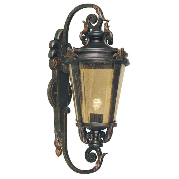 Elstead Baltimore Weathered Bronze Finish Large Outdoor Wall Lantern