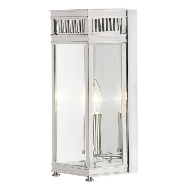 Elstead Holborn Polished Chrome Finish Small Outdoor Wall Light