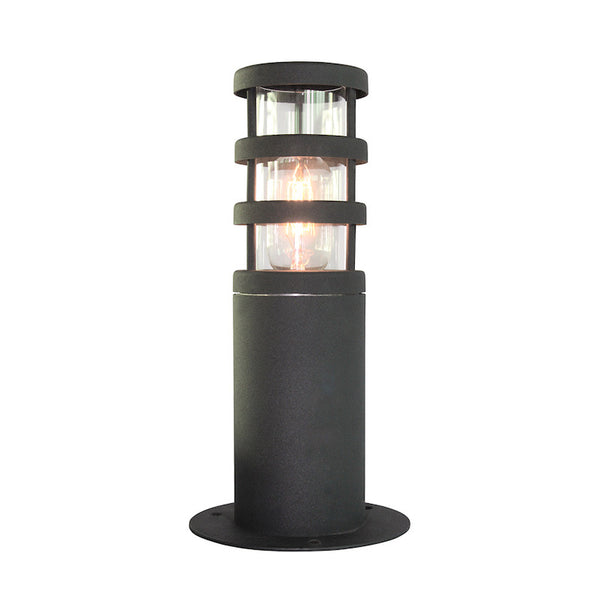 Elstead Hornbaek Black Outdoor Pedestal Lantern