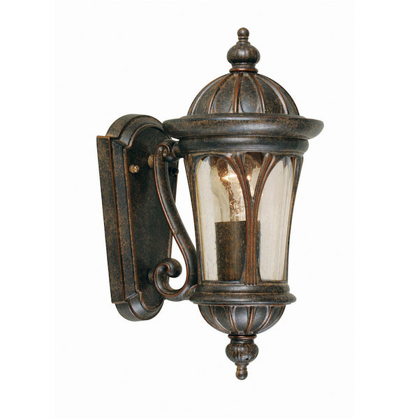 Elstead New England Weathered Bronze Small Outdoor Wall Lantern