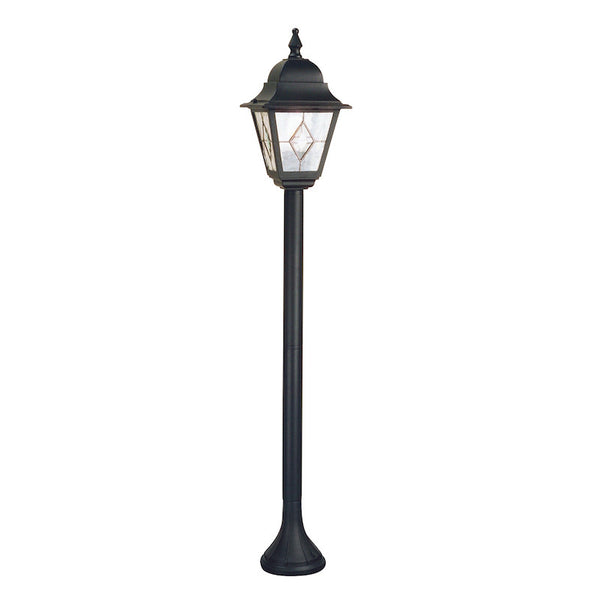 Elstead Norfolk Black Finish Outdoor Pillar Lantern