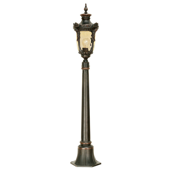 Elstead Philadelphia Old Bronze Finish Medium Outdoor Pillar Lantern