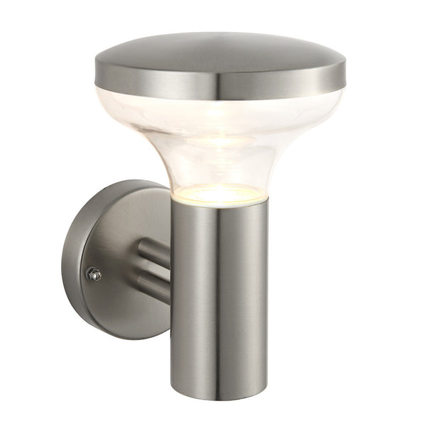 Endon Roko Marine Grade Brushed Stainless Steel Finish Outdoor Wall Light 67701