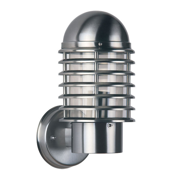 Endon Louvre Stainless Steel Finish Outdoor Wall Light