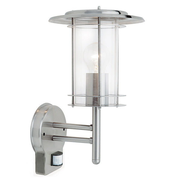 Endon York Polished Stainless Steel Finish Outdoor Wall Light 4479782
