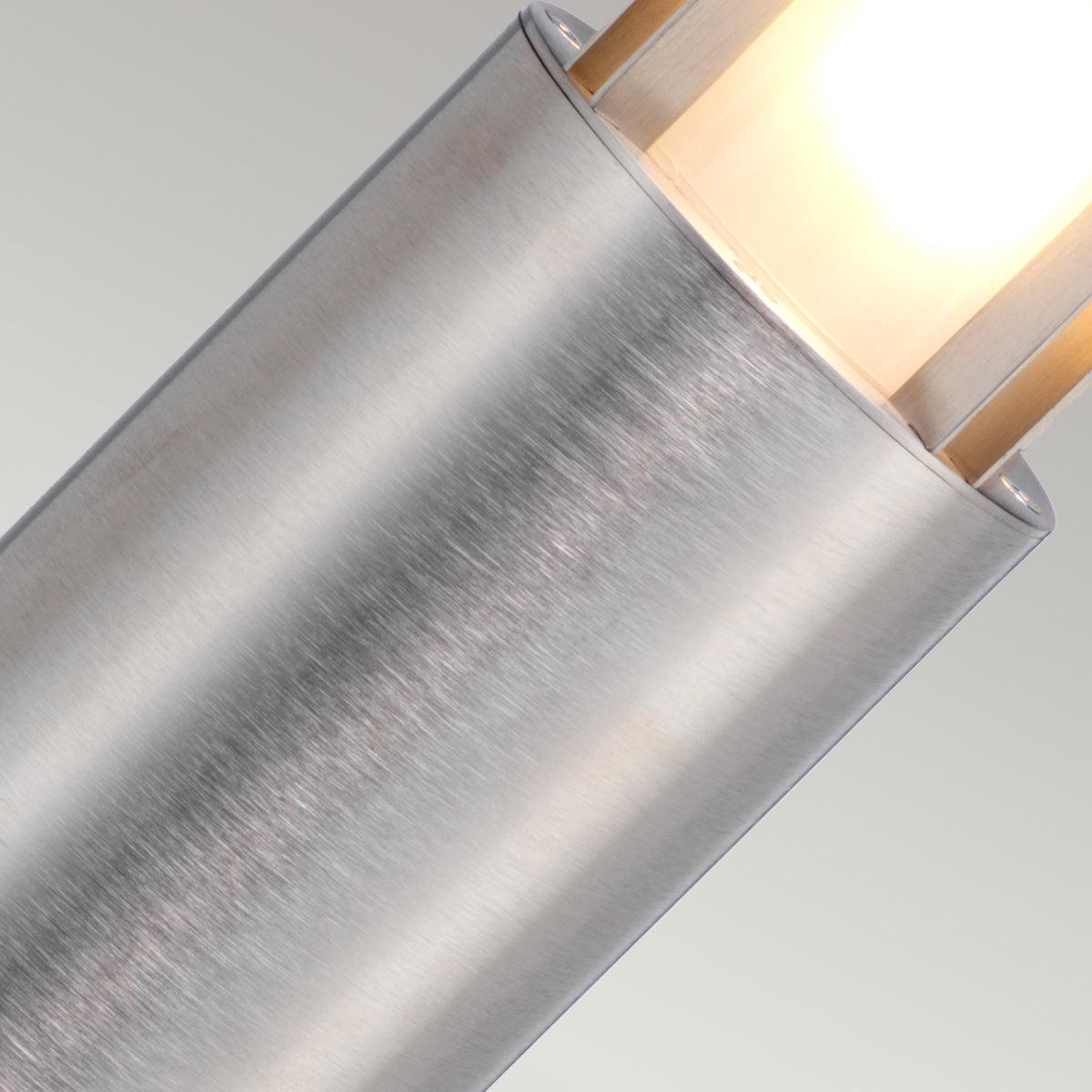 Elstead Paignton 1 Light Silver Outdoor Bollard