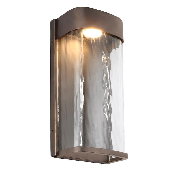 Feiss Bennie Large Antique Brass Outdoor Wall Light by Elstead