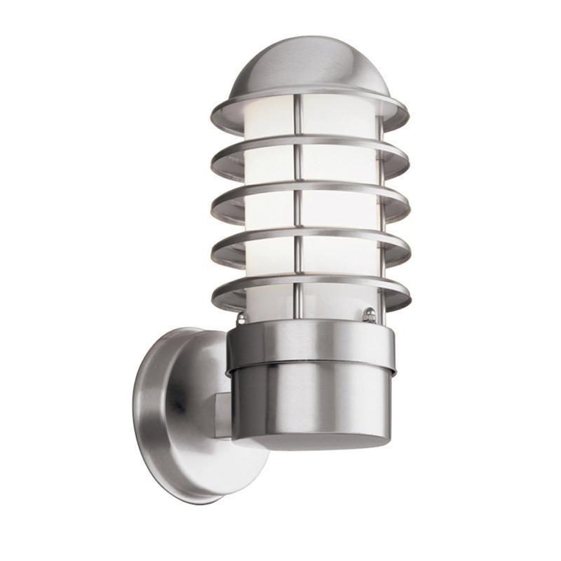 Searchlight Louvre Stainless Steel Outdoor Wall Light 051 by Searchlight Outdoor Lighting